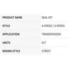 GENUINE JAMES TRANSMISSION SEAL KIT FOR HARLEY DYNA TOURING &hellip;
